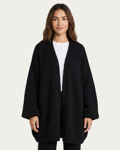 Cárdigan de Punto Oversize con Manga Abullonada